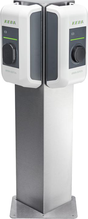 Actual product image Keba 99.839 Triangle Stele f. 2 wallbox stainlessSt.