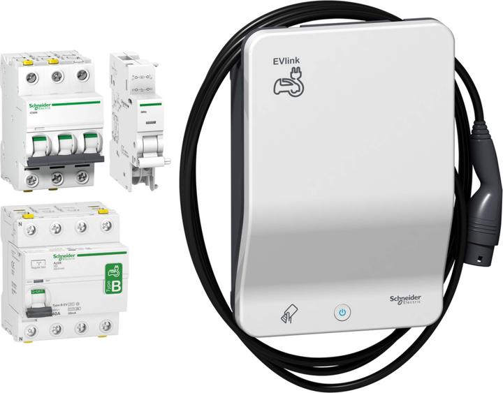 Schneider Electric Wallbox EVLink Bundle G4 KITEVB1A22CA (Tipo 2, 22 kW)