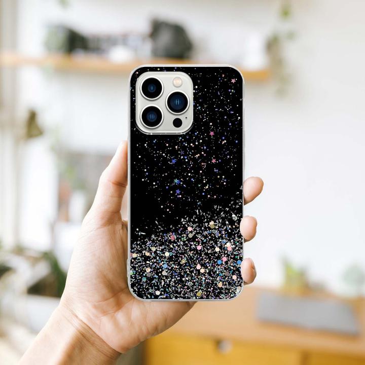 Image du produit Cadorabo Couverture TPU paillettes scintillantes (Apple iPhone 13 Pro Max)