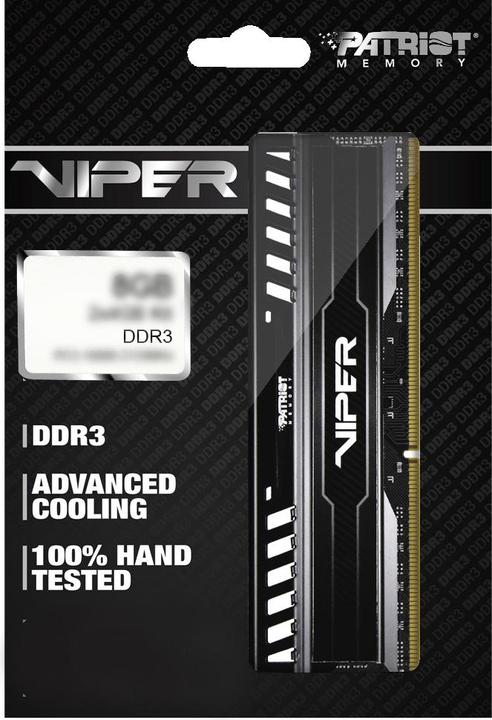 Image du produit Patriot Module de mémoire DDR3, 1600 (1 x 8GB, 1600 MHz, RAM DDR3, DIMM)