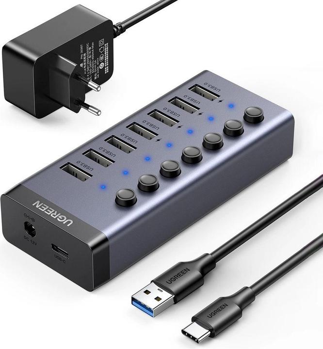 Produktbild Ugreen multifunction HUB 7in1 (USB-C, 8 Ports)