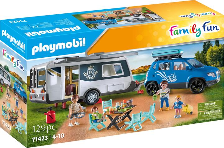 Playmobil Wohnwagen mit Auto (71423, Playmobil Family Fun)