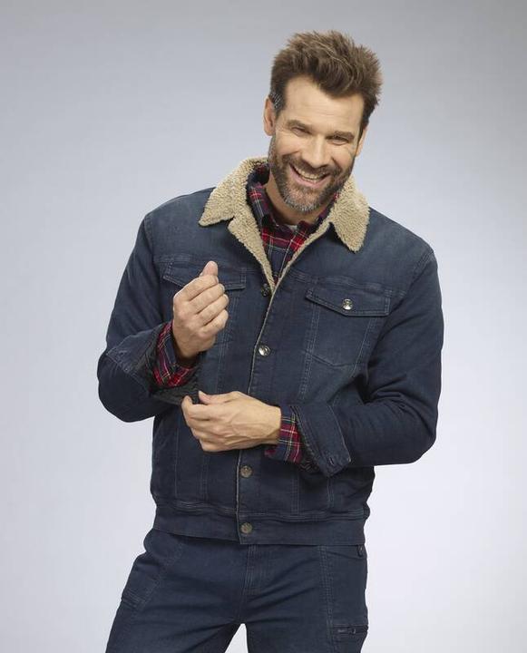 Produktbild Terrax Jeansjacke mit Teddyfutter, Farbe jeanblau, Gr.L (L)