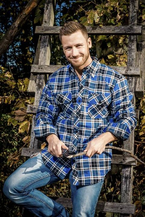 Produktbild Craftland Holzfällerhemd, blau kariert, Gr. XL (XL)