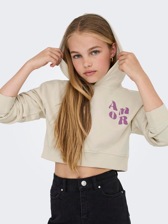 Produktbild Only Normal geschnitten Rundhals Gerippte Ärmelbündchen Tief angesetzte Schulter Sweatshirt Sweatshirt (146)