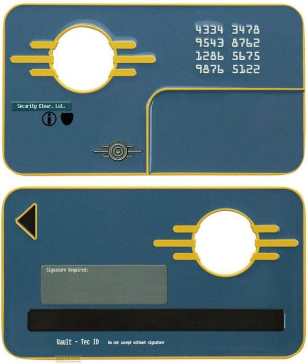 Actual product image Fanattik Fallout Replica Vault Security Keycard Limited Edition