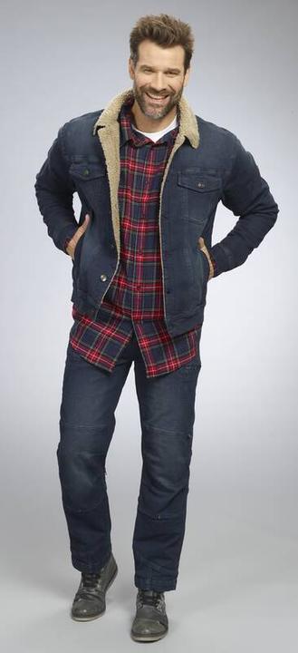 Produktbild Terrax Jeansjacke mit Teddyfutter, Farbe jeanblau, Gr.XL (XL)