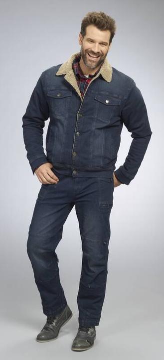 Produktbild Terrax Jeansjacke mit Teddyfutter, Farbe jeanblau, Gr.XL (XL)