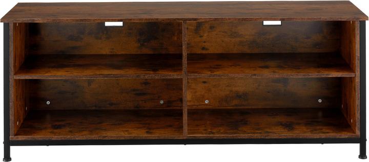 Actual product image tectake TV Cabinet Navan | 147x41x60.5 cm with 4 compartments & adjustable shelves