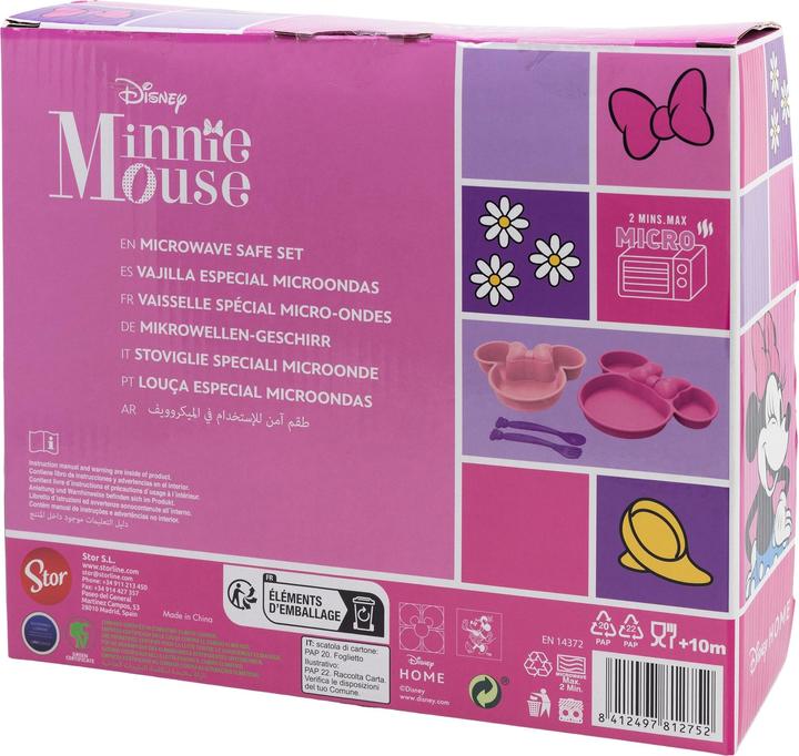 Image du produit Stor Disney Baby - Minnie Mouse - Geschirrset 4-teilig für Kleinkinder in Geschenkbox