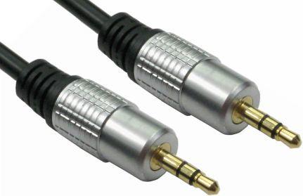 Image du produit Rs Pro Câble auxiliaire, prise stéréo 3,5 mm / prise stéréo 3,5 mm L. 10m noir (10 m)