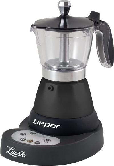 Beper BC.041N- macchina da caffè espresso elettrica- 3 bicchieri da caffè