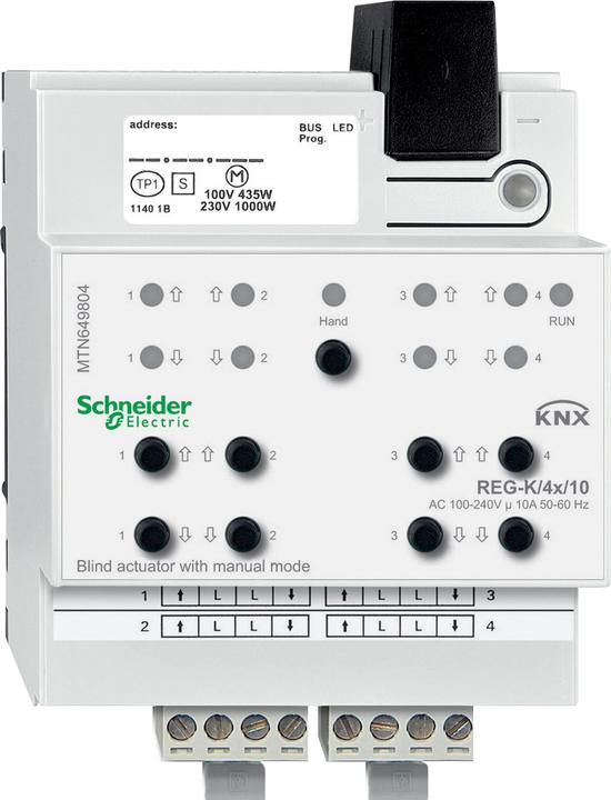 APC Schneider Electric Actionneur de store vénitien REG-K/4x/10 MTN649804 (Actionneur de volet)