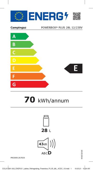 Energie-Label Campingaz Powerbox Plus (28 l)