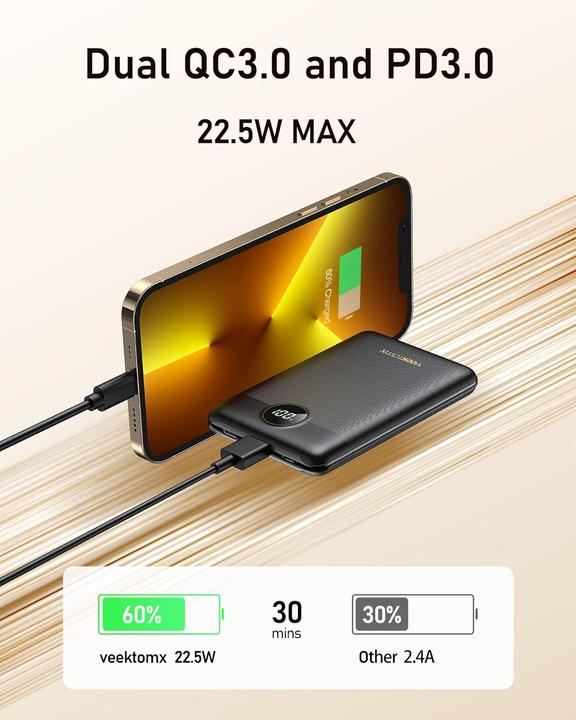 Produktbild Veektomx Mini (10000 mAh, 22.50 W, 22.50 Wh)
