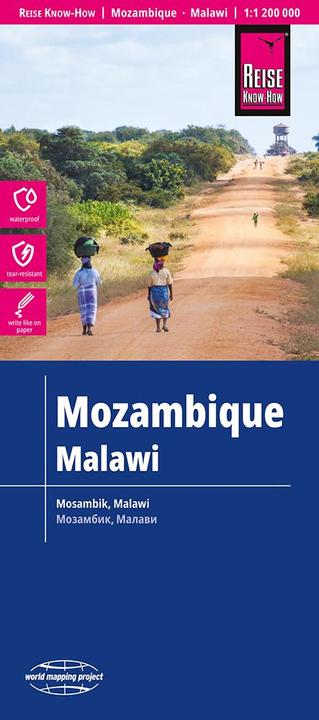 Actual product image Map Mozambique, Malawi 1:1.200.000