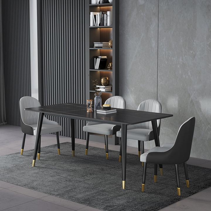 Image du produit Spa Solutions Table de salle à manger Milano Roland-Black 160 cm (160 x 80 x 75 cm)