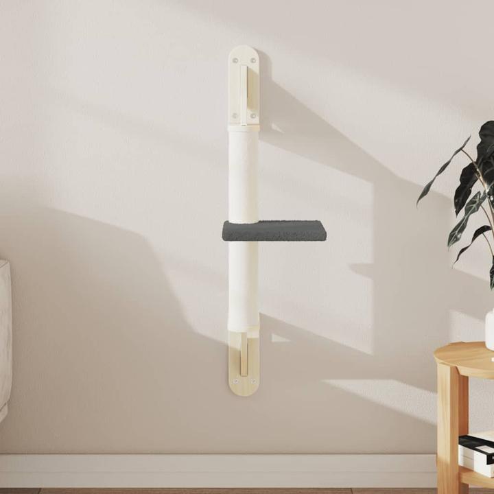 Immagine prodotto VidaXL Graffiatoio con tiragraffi a parete 85,5 cm (85.50 cm, Grigio scuro)