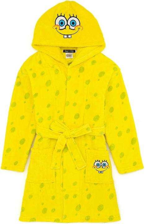 Actual product image Spongebob Squarepants Childrens/Kids Face Dressing Gown (128)