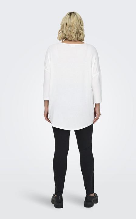 Image du produit Only Top curvy à la coupe décontractée et aux manches 3/4 Top (L)