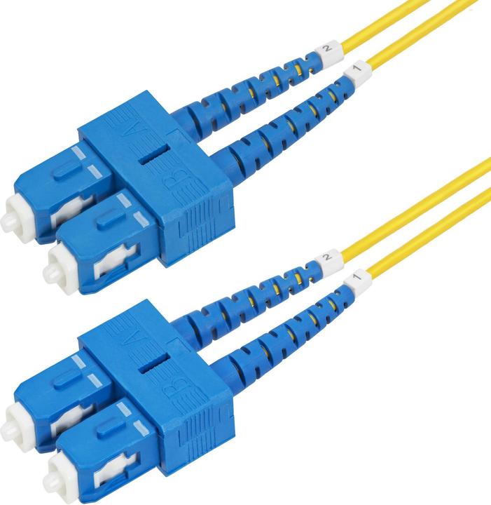 Produktbild StarTech com 10 Meter LWL Patchkabel SC SC (UPC) Singlemode OS2 Duplex, 9/125µm, 40G/100G, Biegeunem (CAT6, 10 m)