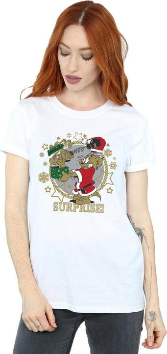 Immagine prodotto Tom & Jerry Christmas Surprise Maglietta Ampia Donna (3XL)