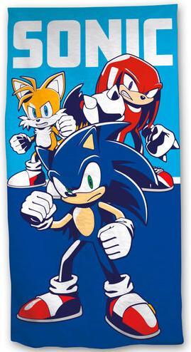 Actual product image GED Sonic The Hedgehog Telo Mare Microfibra Sonic Trio (140x70)