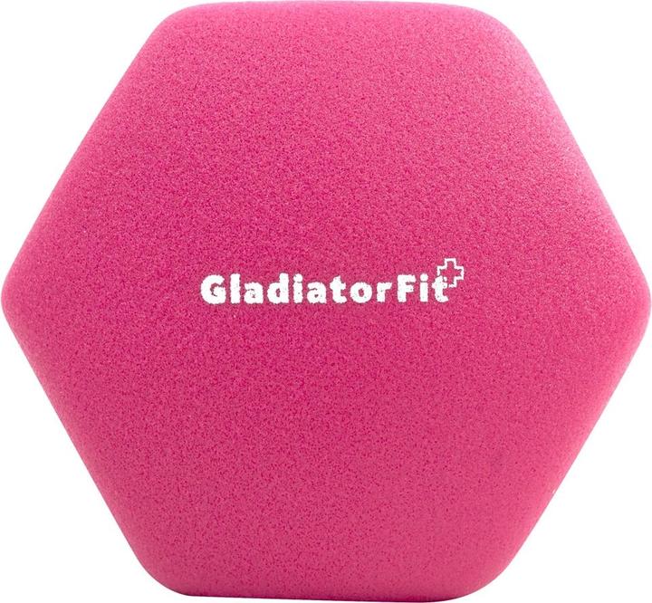 Actual product image Gladiatorfit Neoprene dumbbells (2 x 4 kg)