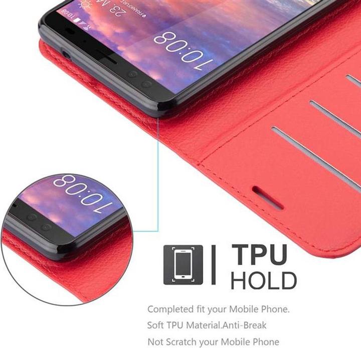 Actual product image Cadorabo Book with stand function cover (HTC U12+)