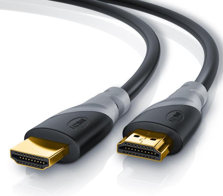 Produktbild CSL HDMI Kabel 2.0b - 4k Ultra HD 2160p - High Speed - 3D Ready - 3 fach geschirmt - HDMI 2.0b 2.0a 2.0 (10 m, HDMI)