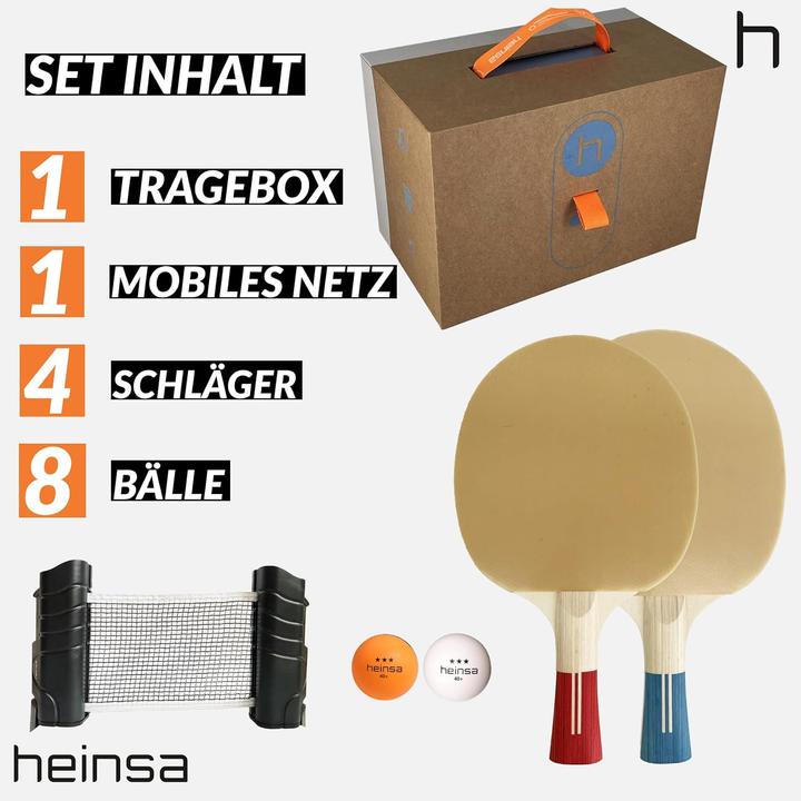 Image du produit Heinsa Set de raquettes de ping-pong