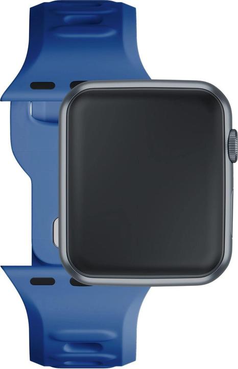 Image du produit 3MK Silicone Watch Strap Niebieski/Blue dla Apple Watch 42/44/45/49mm (Silicone, Acier inoxydable, 3, 4, 9, Extrémiste)