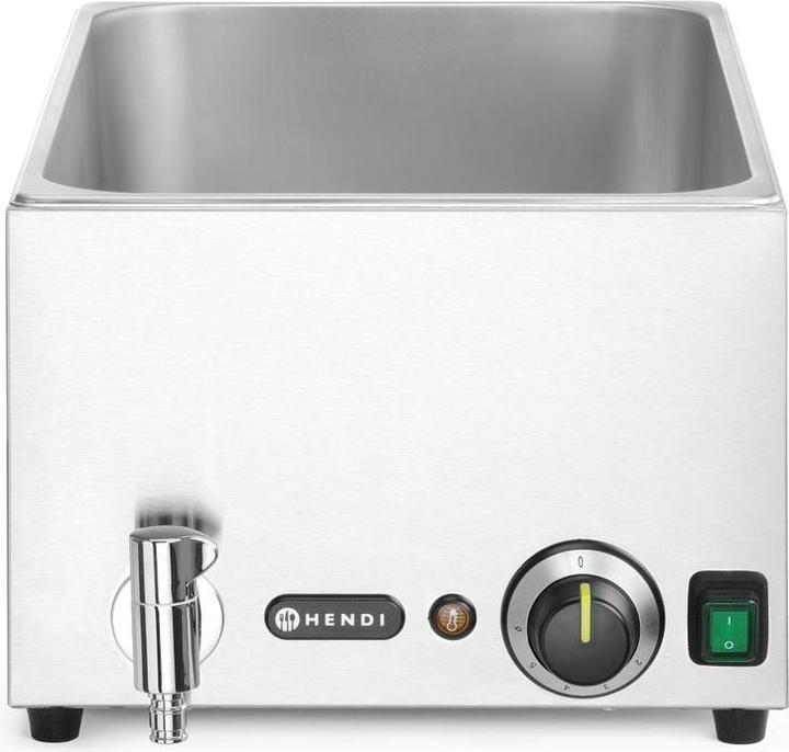Produktbild Hendi Set: Bain-Marie Ranger mit Ablasshahn + 3x GN 1/3 Behälter mit Deckel,, GN 1/1, 230V/100