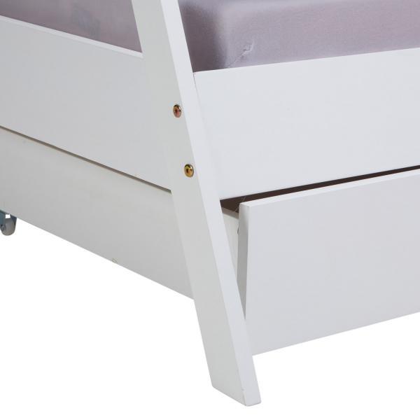 Actual product image Homestyle4u TIPI cot with bed drawers (90 x 200 cm)
