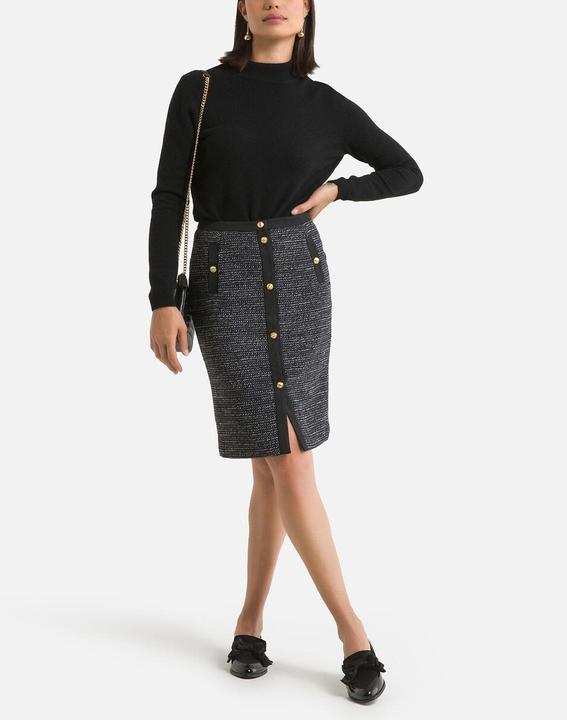 Actual product image Anne Weyburn Stand-up collar jumper (W32/L34)