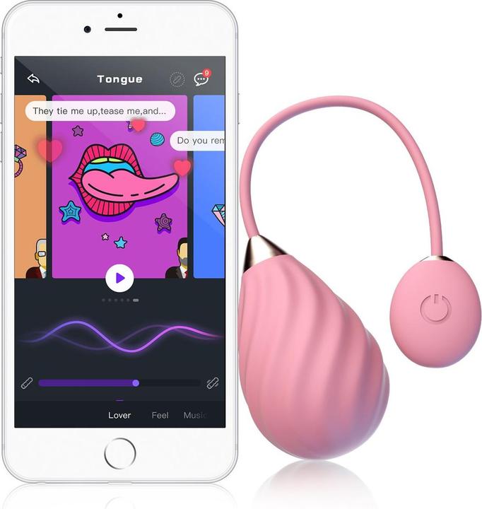 Actual product image Magic Motion Magic Sundae App Controlled Love Egg Pink