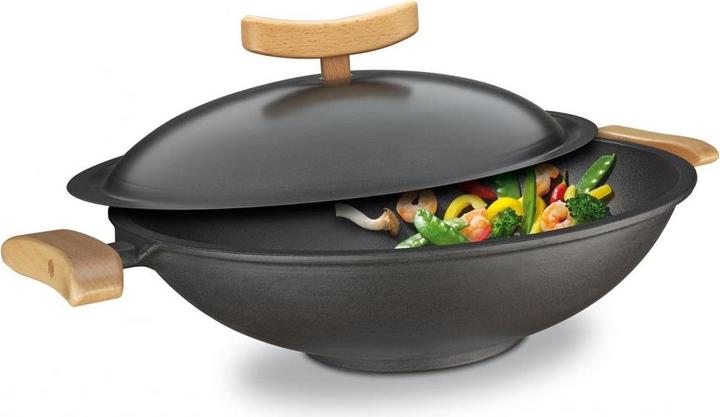 Produktbild Spring Wok (35 cm, Wok Pfanne, Gusseisen)
