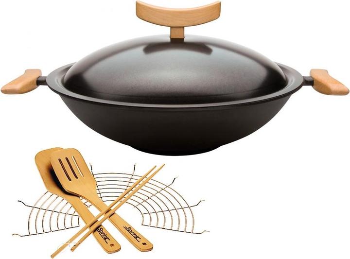 Produktbild Spring Wok (35 cm, Wok Pfanne, Gusseisen)