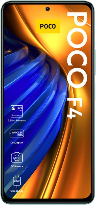 Immagine prodotto Xiaomi Poco F4 (128 GB, Verde nebulosa, 6.67", Doppia SIM, 64 Mpx, 5G)