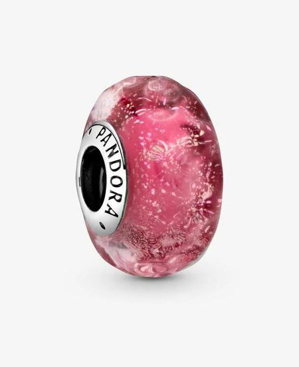 Produktbild Pandora Wavy Fancy Pink Charms/Beads (Silber 925, Muranoglas)