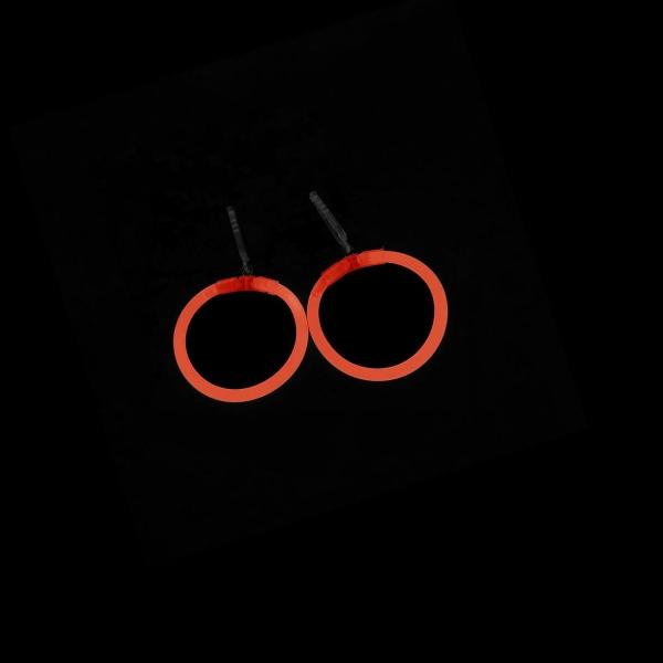 Produktbild Knicklichter 1 Paar Creolen ORANGE wiederverwendbar