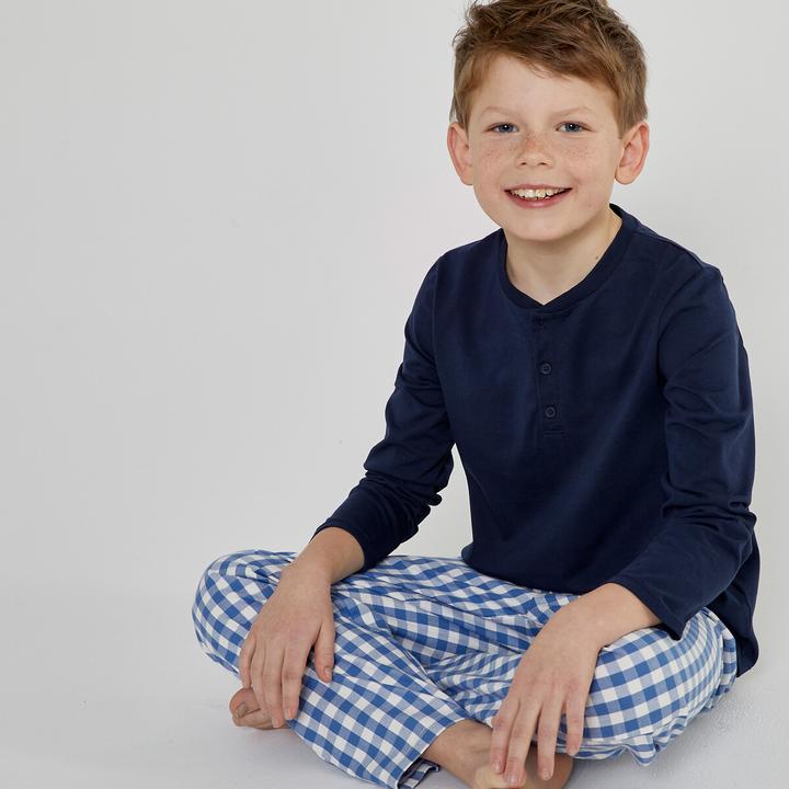 Image du produit La Redoute Collections Pyjama avec pantalon à carreaux (110)