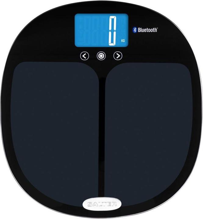 Salter 9192 BK3R Curve Bluetooth Smart Analyser Bilancia da bagno nera (180 kg)