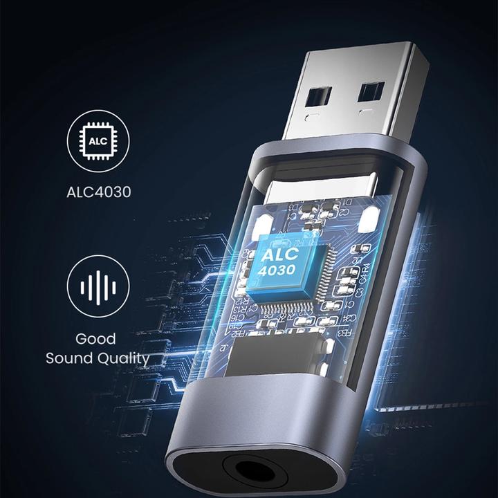 Actual product image Ugreen USB 2.0 to Audio Adapter USB Sound Card Stick (USB)