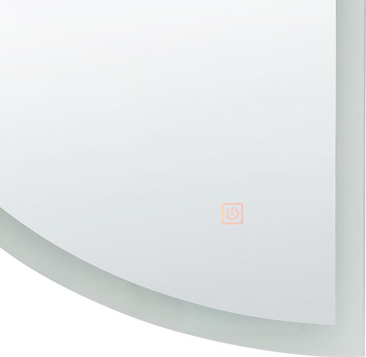 Immagine prodotto Beliani Specchio LED da parete semicircolare ø 80 cm argento BEZONS (49 x 80 cm)