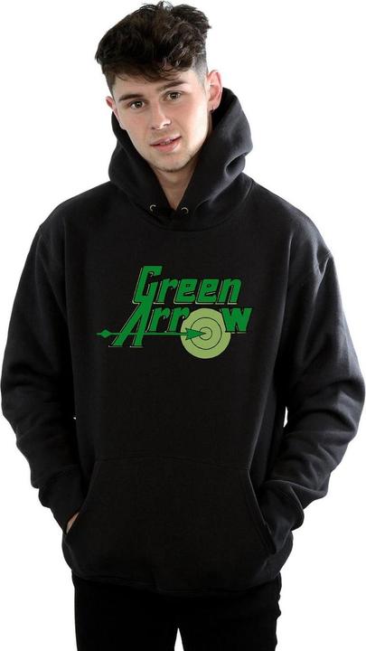 Immagine prodotto Green Arrow Text Logo Felpa con Cappuccio Uomo (M)