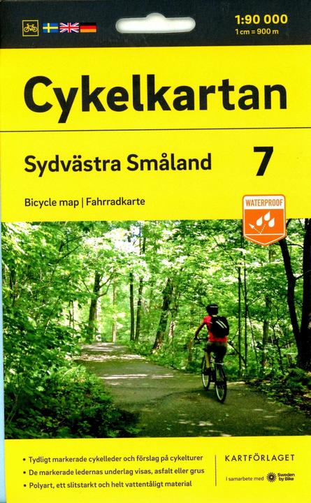 Actual product image Cykelkartan Blad 7 Sydvästra Småland