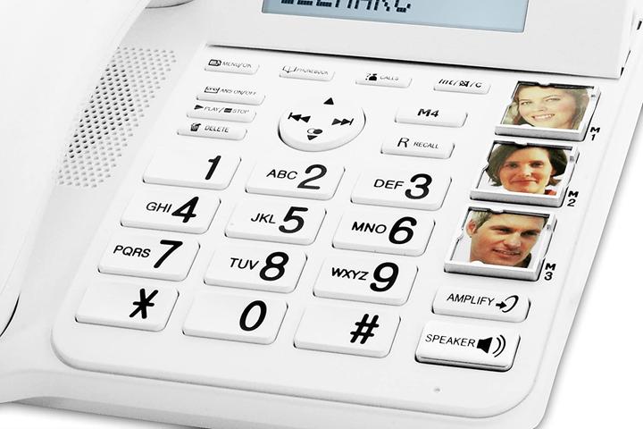 Produktbild Geemarc AMPLIDECT COMBI-PHOTO 295 Schnurgebundenes Seniorentelefon Anrufbeantworter, Foto-Tasten Beleuchtete