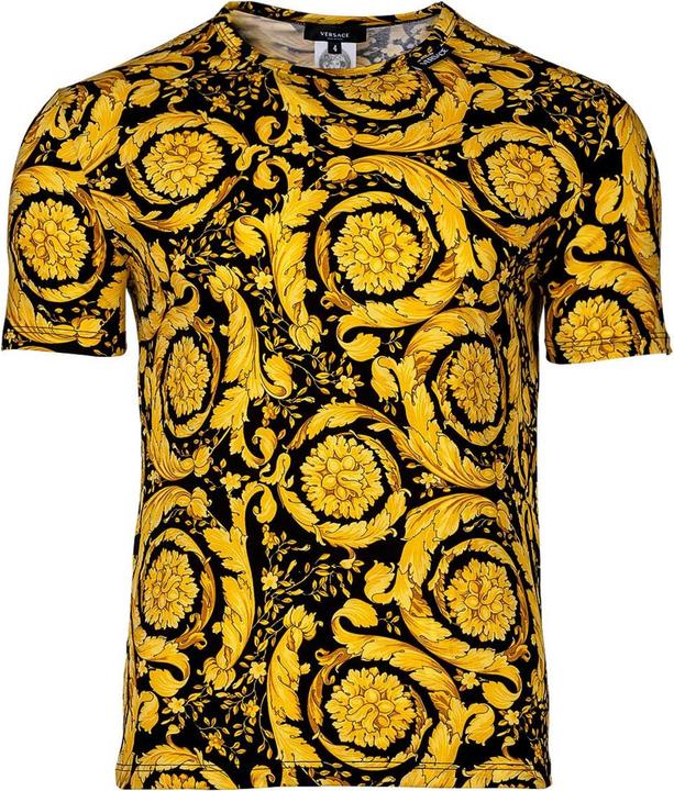 Versace Underwear T-Shirt Stretch Organic Jersey Barocco Ss92 All Over - New Logo