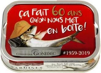 Immagine prodotto Les Mouettes d'Arvor Sardine di mare 60 anni JG 2021 (115 g)